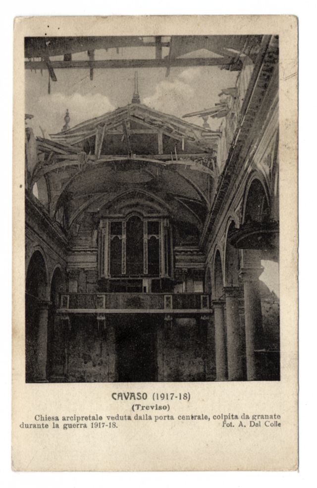 FFC033720 CAVASO (1917 - 18) (TREVISO) - CHIESA ARCIPRETA...