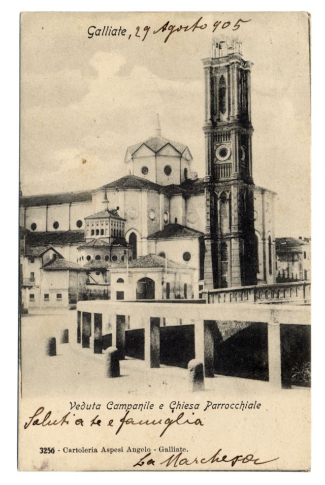 FFC036531 VEDUTA CAMPANILE E CHIESA PARROCCHIALE