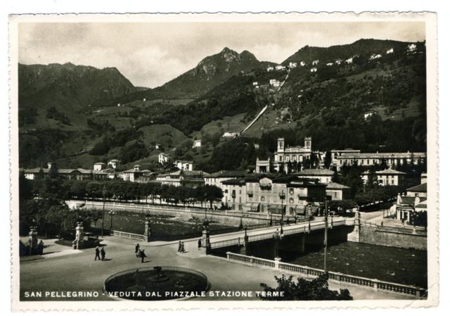 FFC037185 S. Pellegrino Terme - Veduta dal piazzale Terme