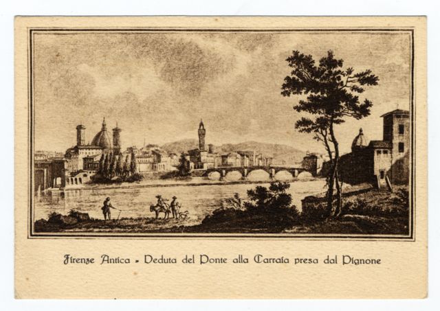 FFC037526 FIRENZE ANTICA - Veduta DEL PONTE ALLA CARRATA ...