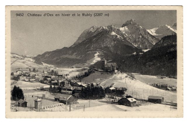 FFC037774 CHATEAU D'OEX EN HIVER ET LE RUBLY (2287 M) VED...