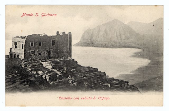 FFC039960 Erice - Castello con veduta di Cofano