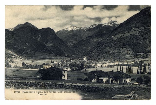 FFC040625 Poschiavo - Veduta verso Alp Grum und Corno di ...