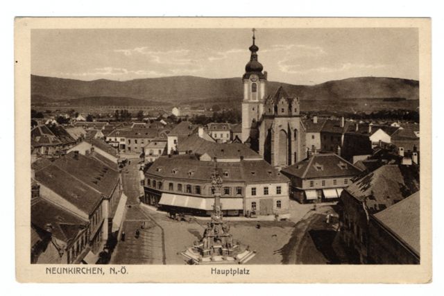 FFC041216 NEUNKIRCHEN N.O. - HAUPTPLATZ VEDUTA PANORAMICA