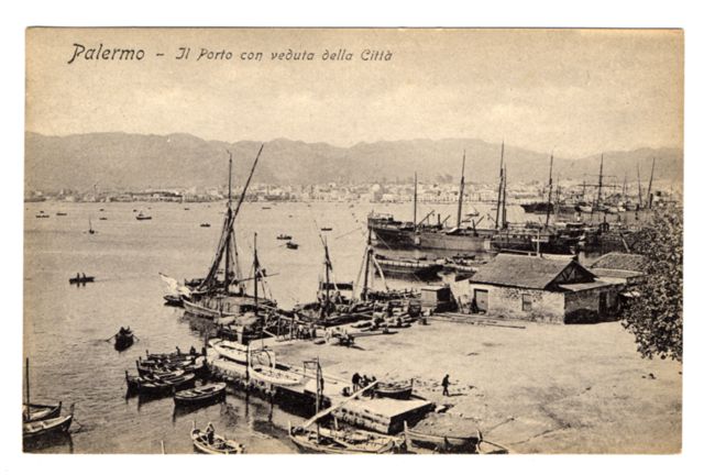 FFC044982 PALERMO- IL PORTO CON VEDUTA DELLA CITTA