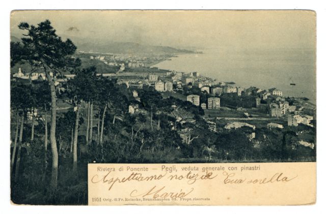 FFC046199 Riviera di ponente- PEGLI VEDUTA GENERALE CON P...